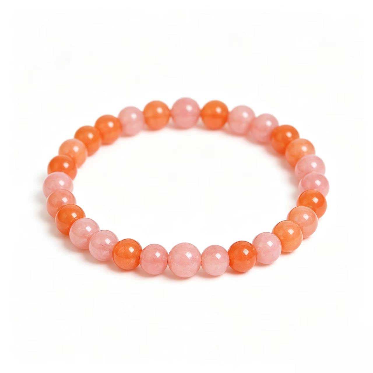 Warm Orange Pink Coral Bracelet taiwan original